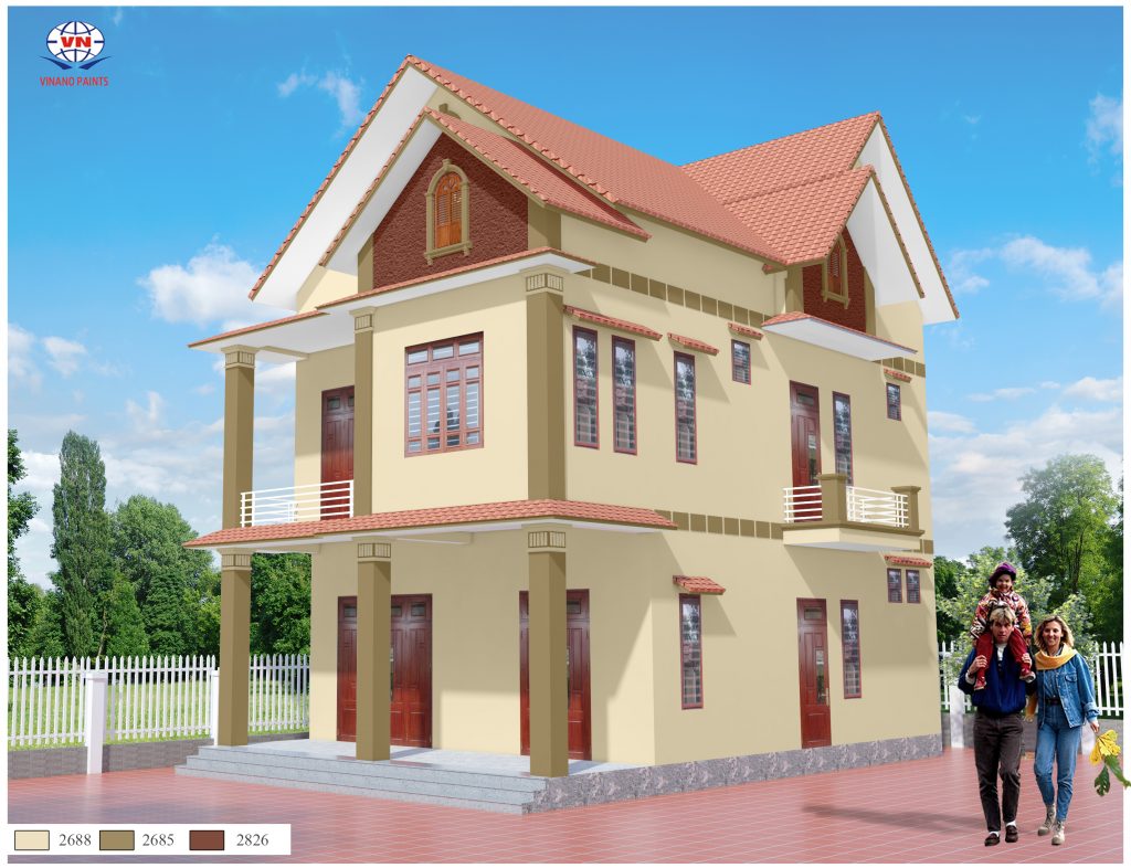 Mẫu sơn nhà đẹp 9