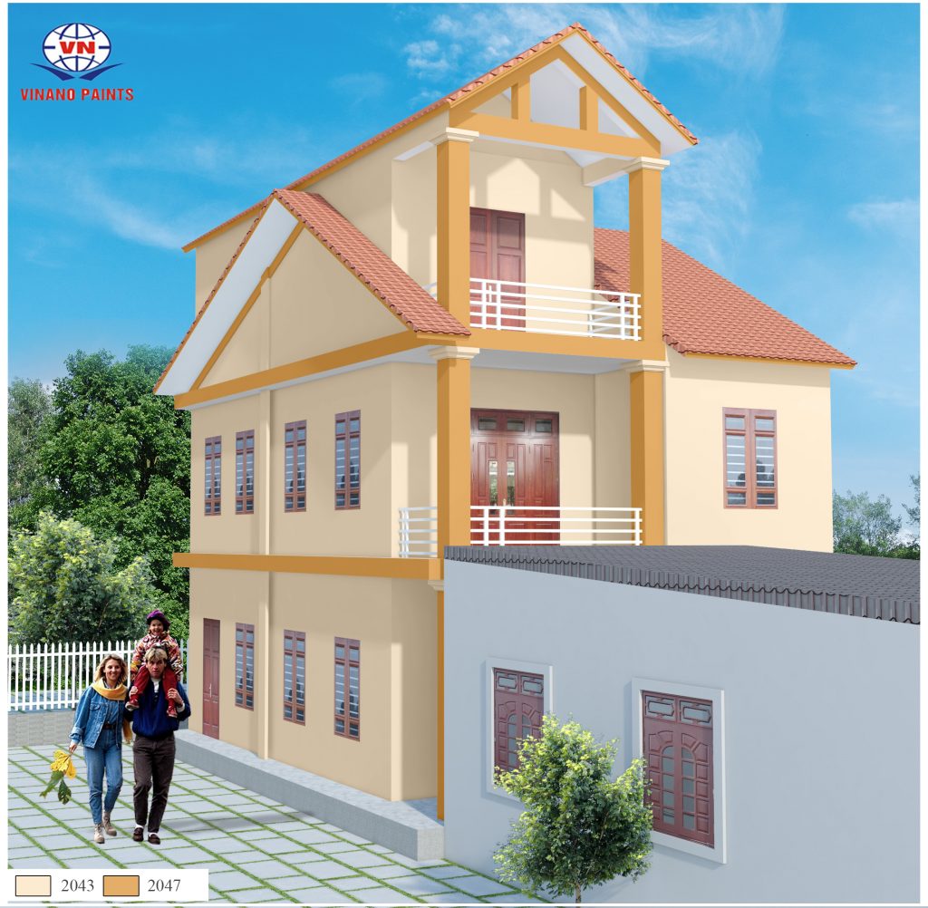 Mẫu sơn nhà đẹp 5