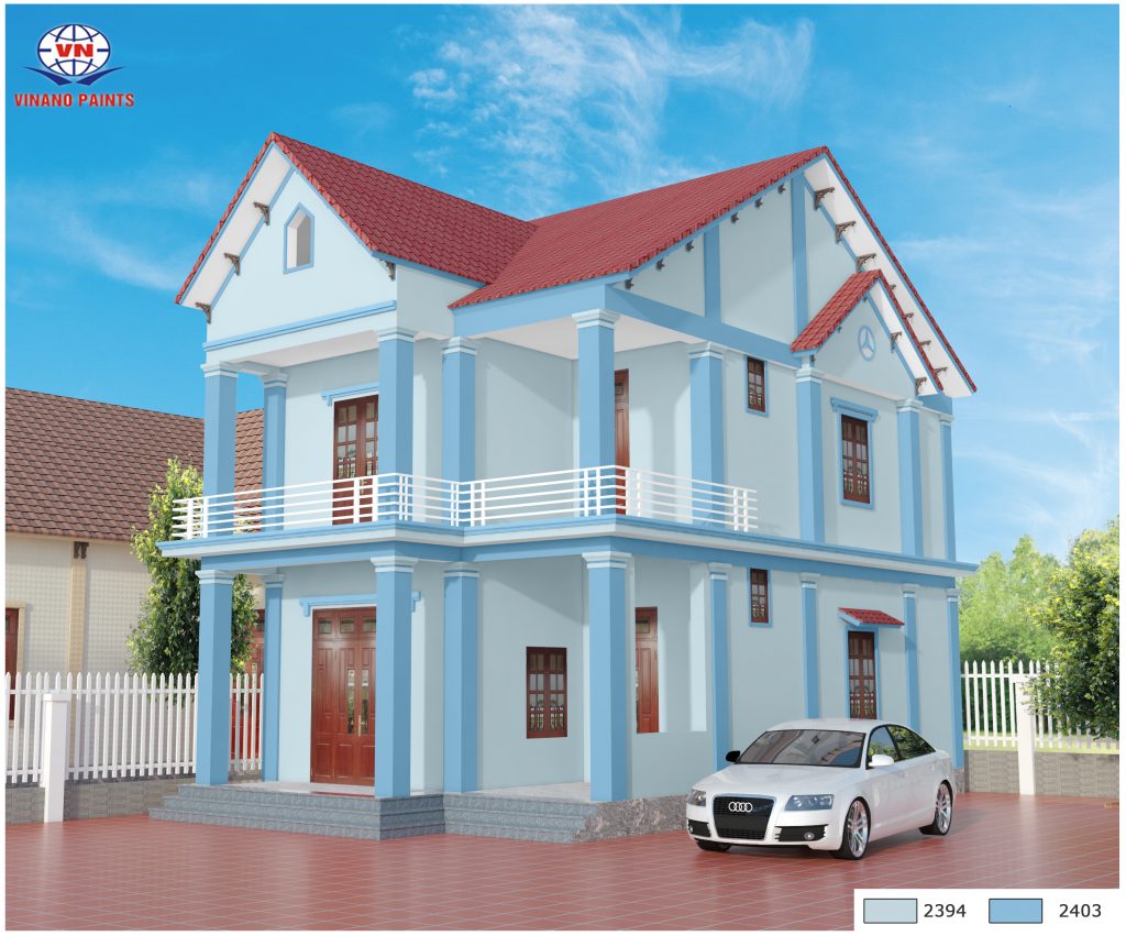 Mẫu sơn nhà đẹp 12