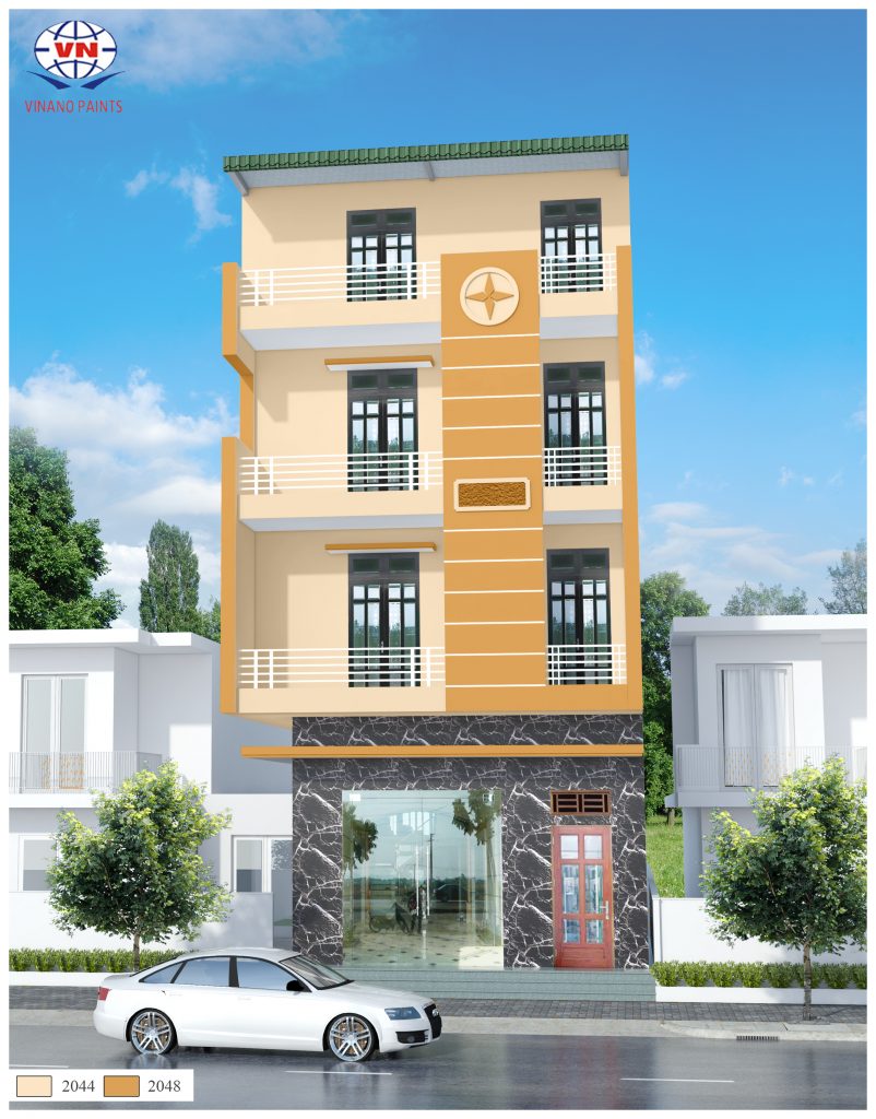 Mẫu sơn nhà đẹp 4