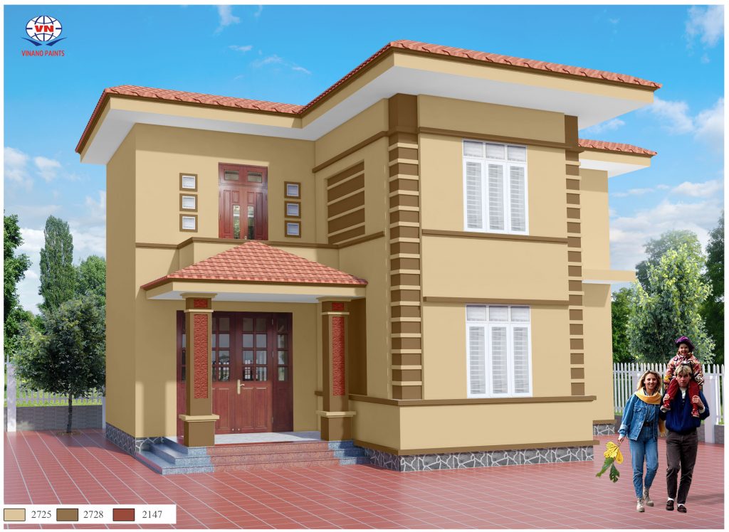 Mẫu sơn nhà đẹp 13