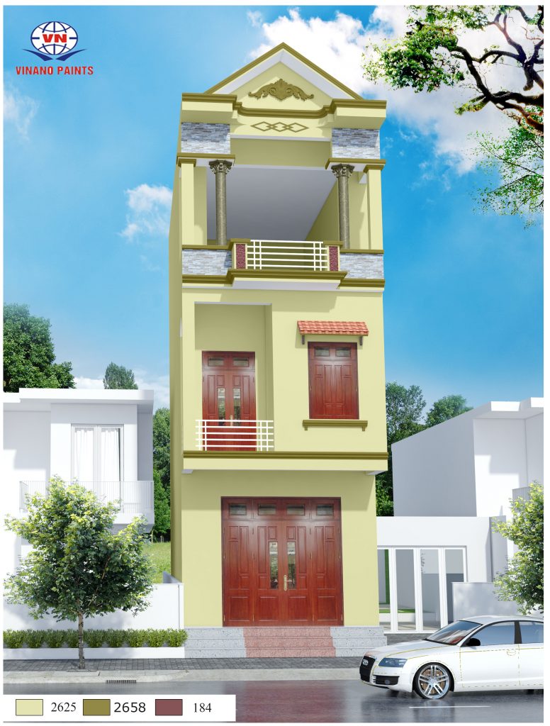 Mẫu sơn nhà đẹp 14