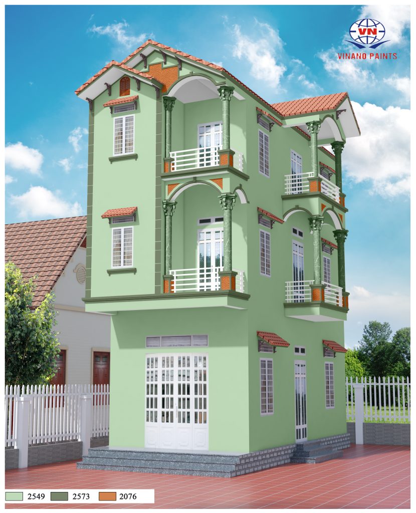 Mẫu sơn nhà đẹp 15