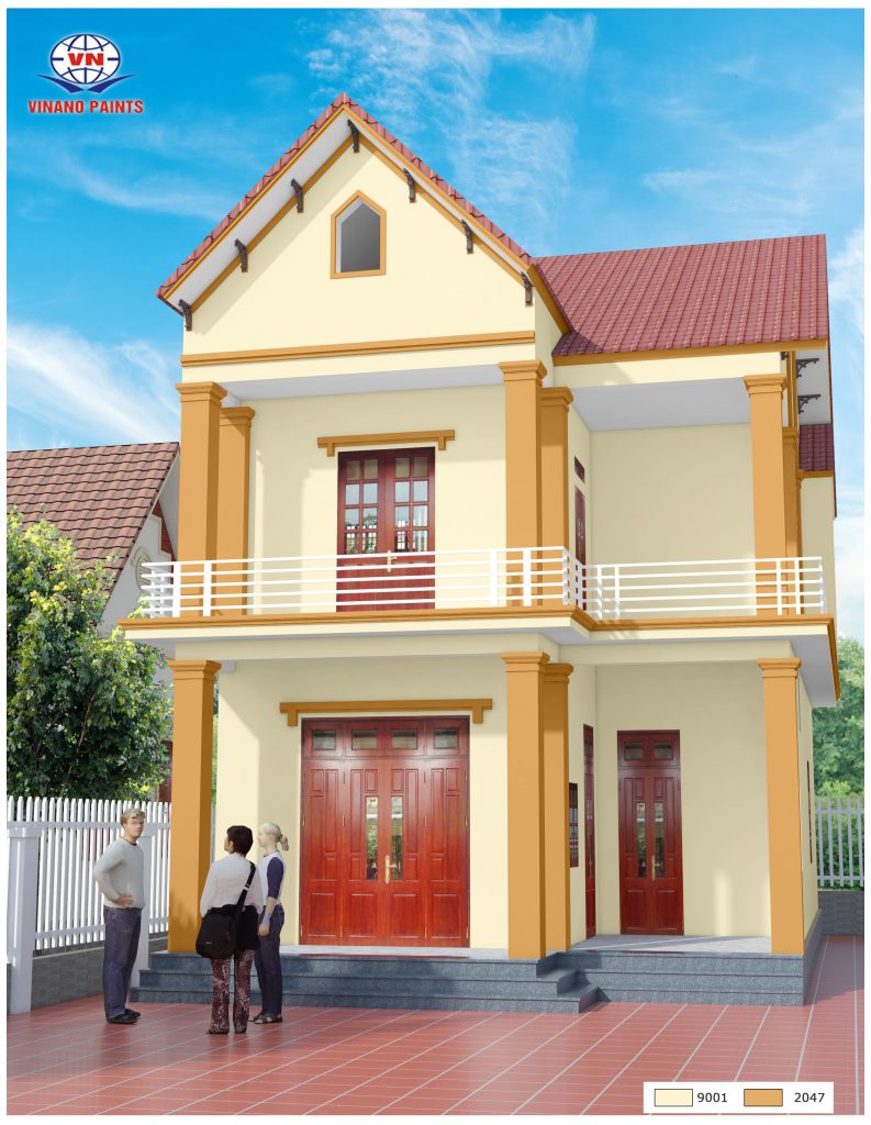 Mẫu sơn nhà đẹp 17