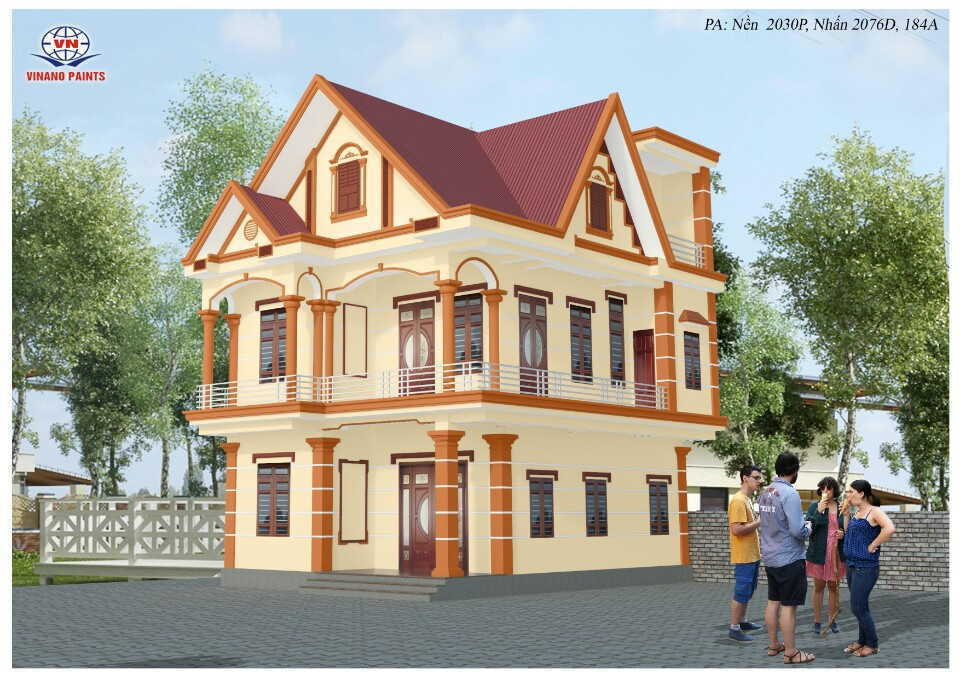 Mẫu sơn nhà đẹp 11