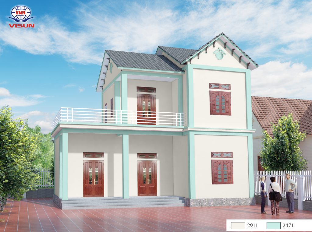 Mẫu sơn nhà đẹp 10